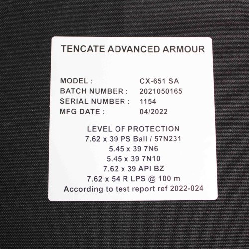 CX-651 Ballistic Plate Set Level III++